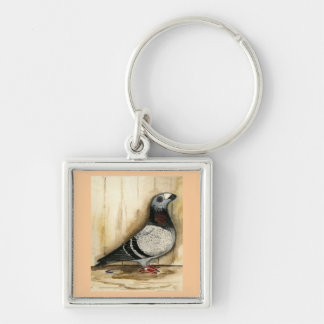 Dragoon Pigeon Blue Grizzle Keychain