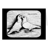 Dragoon Pigeons White Pair (Front Horizontal)