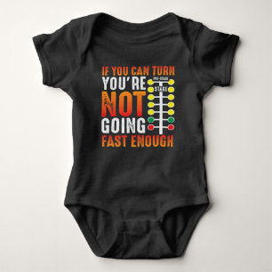 Dragster Saying Race car Driver Skill Drag Racing Baby Bodysuit