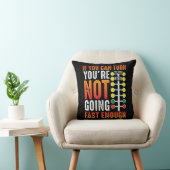 Dragster Saying Race car Driver Skill Drag Racing Throw Pillow | Zazzle