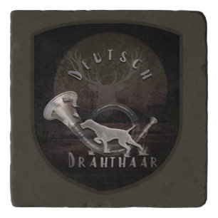Drahthaar T-Shirt Trucker Hat Keychain Coffee Mug Trivet