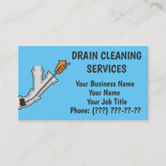 Drain Cleaning Services Business Card