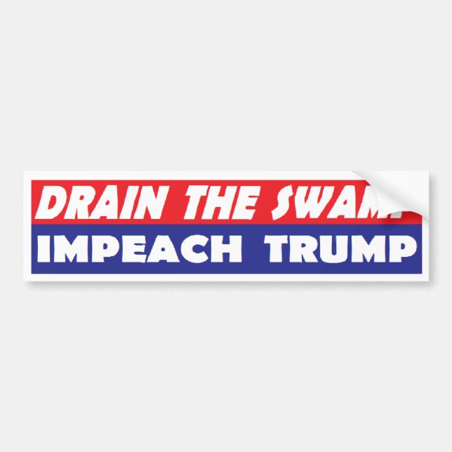 Drain The Swamp Bumper Sticker (Front)
