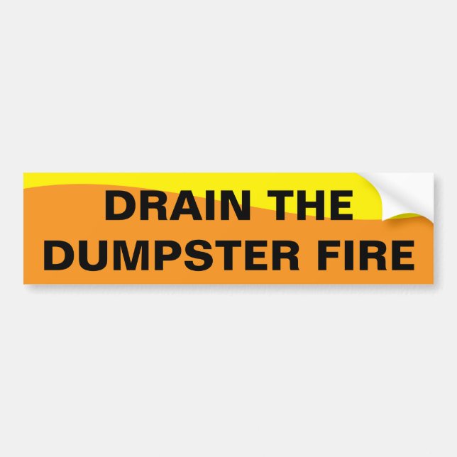 DRAIN THE SWAMP BUMPER STICKER (Front)