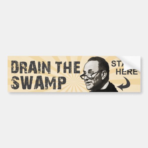 Drain The Swamp Bumper Sticker