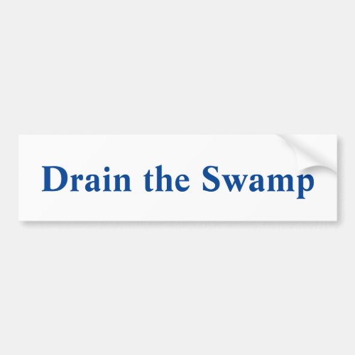 Drain the Swamp Bumper Sticker