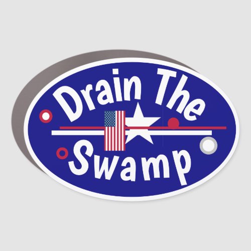 Drain the Swamp Car Magnet