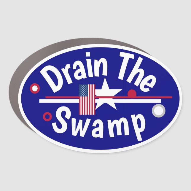 Drain the Swamp Car Magnet (Front)