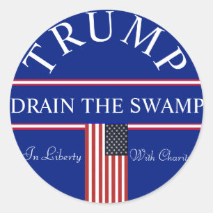 Drain the Swamp Classic Round Sticker