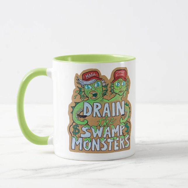 Drain the Swamp Monsters Mug (Left)