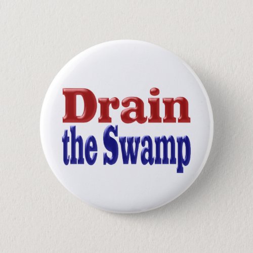 Drain the Swamp red blue text Button