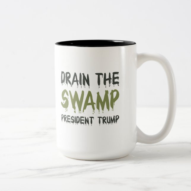 Drain The Swamp Two-Tone Coffee Mug (Right)