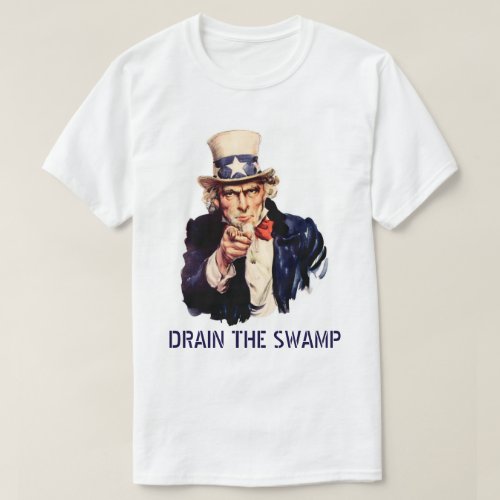 Drain the Swamp  White Background T_Shirt