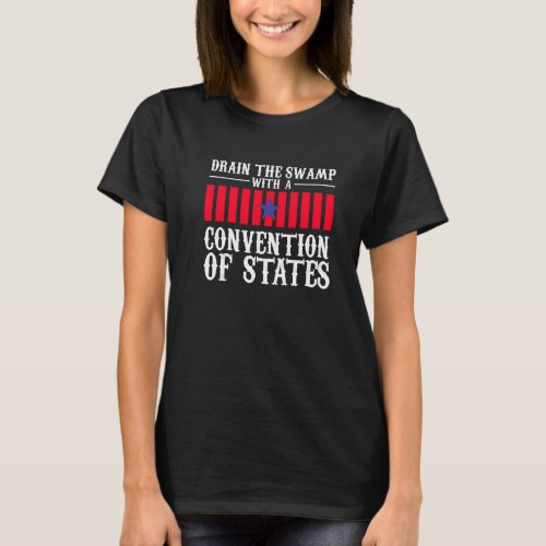 Drain The Swamp With A Convention Of States USA Ar T_Shirt