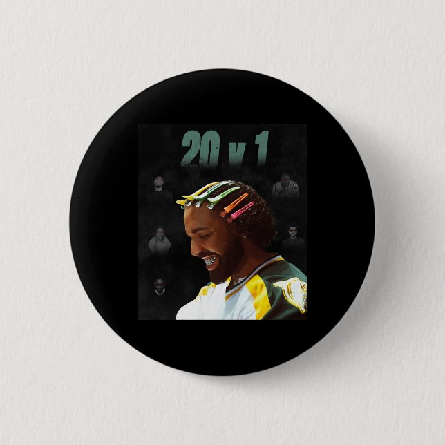 Drake 20 V 1 Sticker  Button (Front)