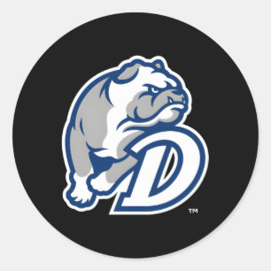 Drake Bulldogs Icon Classic Round Sticker