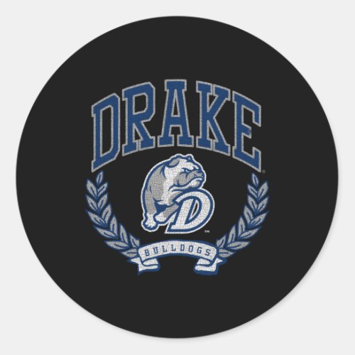 Drake Bulldogs Victory Classic Round Sticker