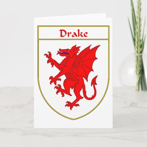 Drake Coat of ArmsFamily Crest Holiday Card