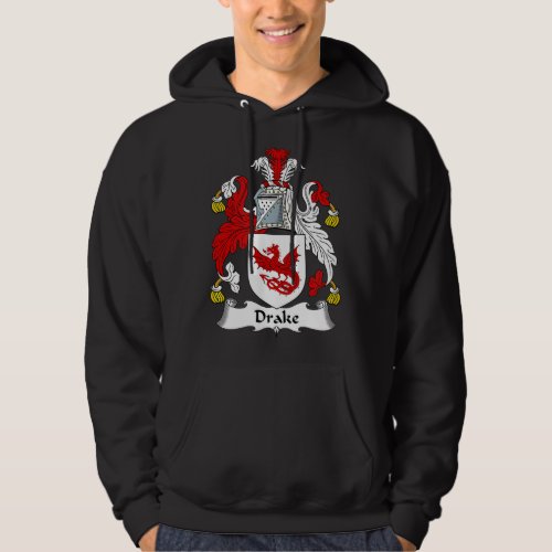 Drake Coat of Arms  Family Crest  Hoodie
