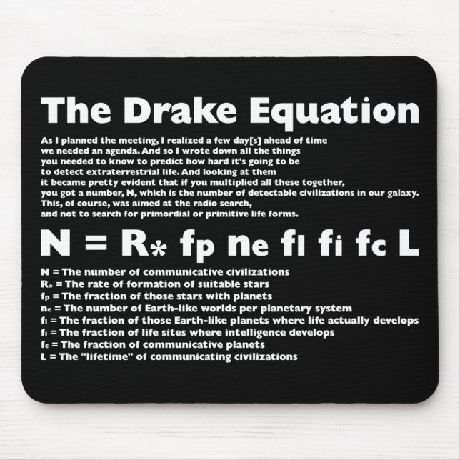 Drake_Equation Mouse Pad (Front)