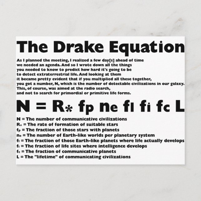 Drake_Equation Postcard (Front)