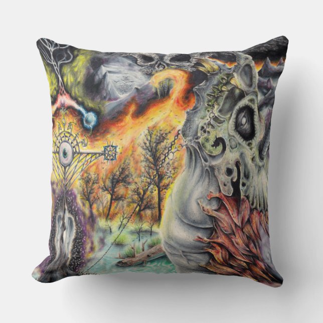 DRAKE: Love & Passion - Fantasy Artwork Throw Pillow (Front)