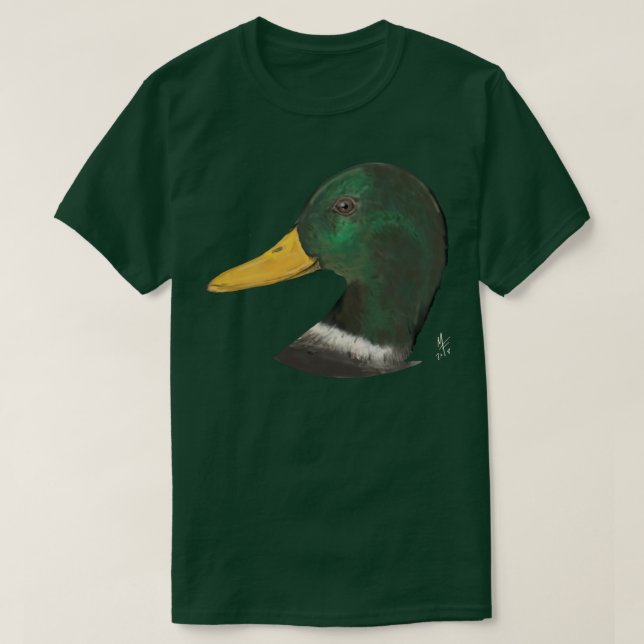 Drake Mallard Duck T-Shirt (Design Front)