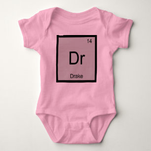 Drake Name Chemistry Element Periodic Table Baby Bodysuit