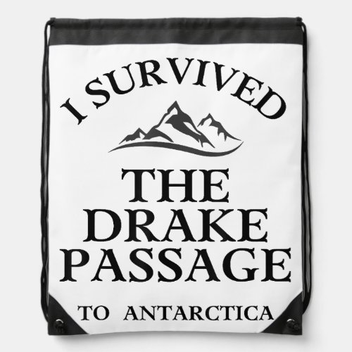 Drake Passage Antarctica Drawstring Bag