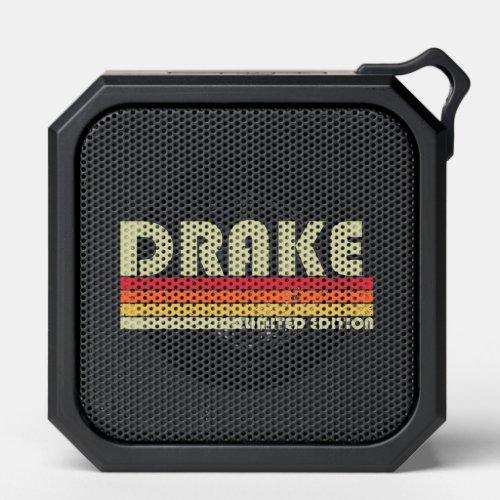 DRAKE Surname Funny Retro Vintage 80s 90s Birthday Bluetooth Speaker