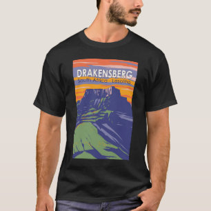 Drakensberg South Africa Lesotho Travel Art Retro T-Shirt