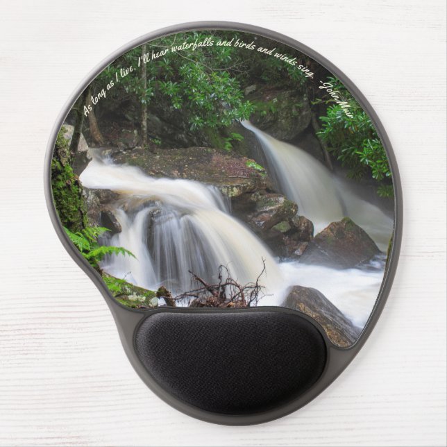 Drakes Creek Falls Gel Mouse Pad (Front)
