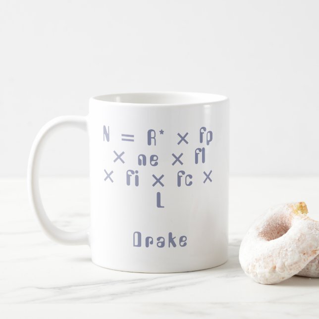 Drakes Equation Mug (With Donut)