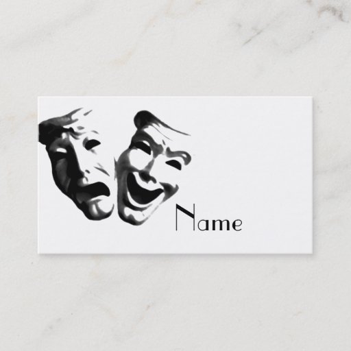 Customizable Drama / Actor's Business Card