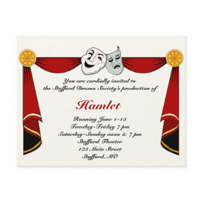 Drama and Theater Invitation