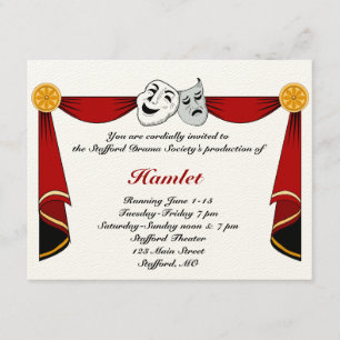 Drama and Theater Invitation