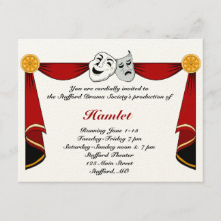 Drama and Theater Invitation