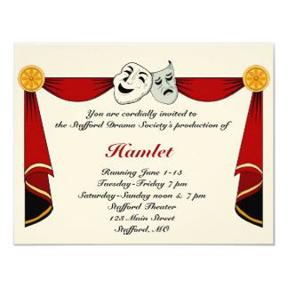 theater invitations
