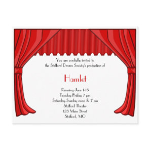 Drama and Theater Invitation