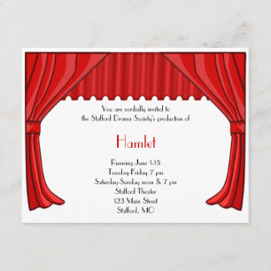 Drama and Theater Invitation