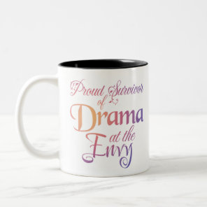 Drama At the Envy - Massage Meme Two-Tone Coffee Mug