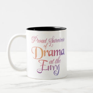 Drama At the Envy - Massage Meme Two-Tone Coffee Mug