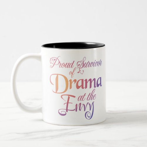 Drama At the Envy _ Massage Meme Two_Tone Coffee Mug