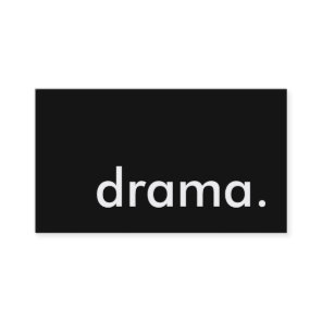 drama. business card