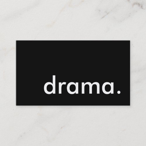 drama business card