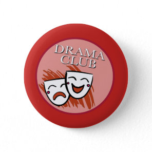 Drama Club Badge in Red Button