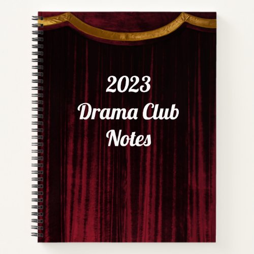Drama Club Theater Notebook