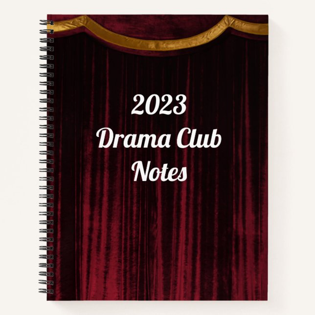 Drama Club Theater Notebook (Front)