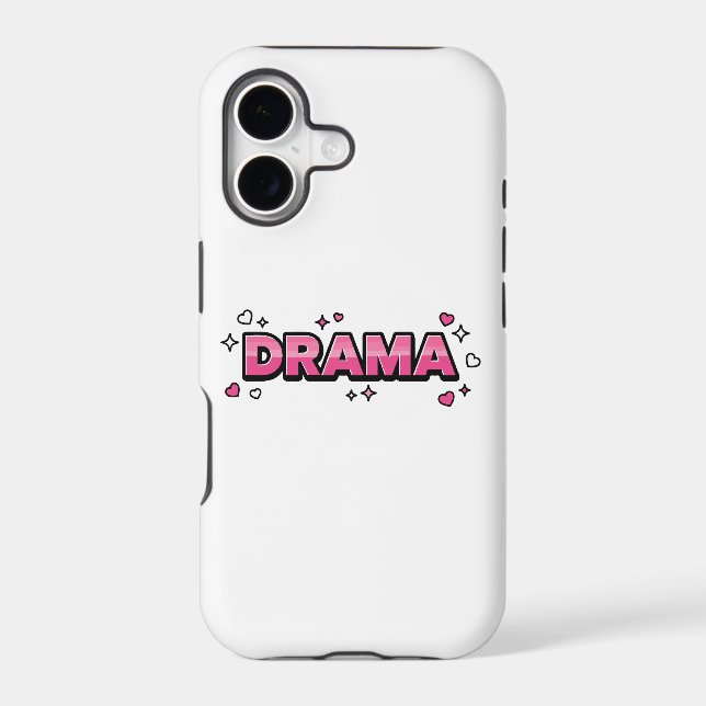 Drama cute sarcastic aesthetic vibes Case-Mate iPhone case (Back)