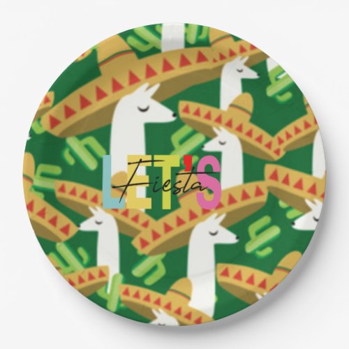 Drama de Llamas HHM Party Paper Plates